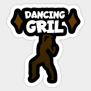 Dancing girl Sticker